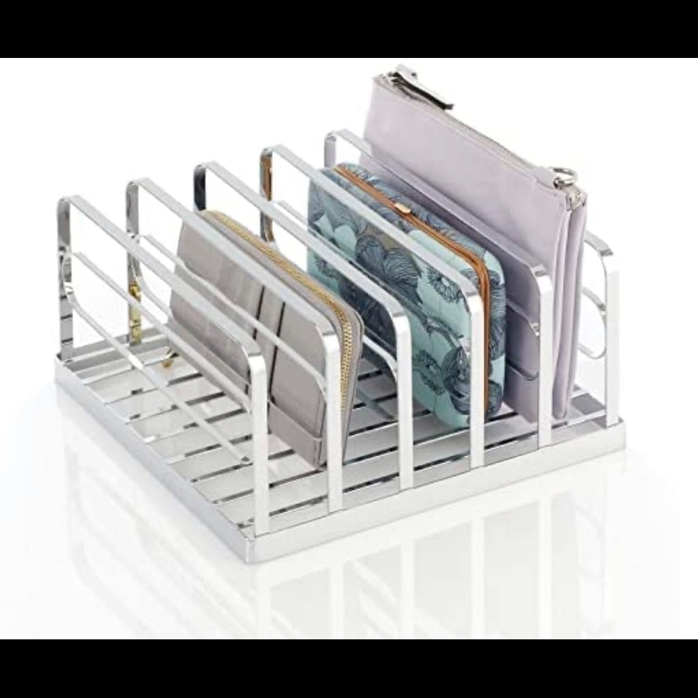 MDesign metal divided purse/clutch organizer